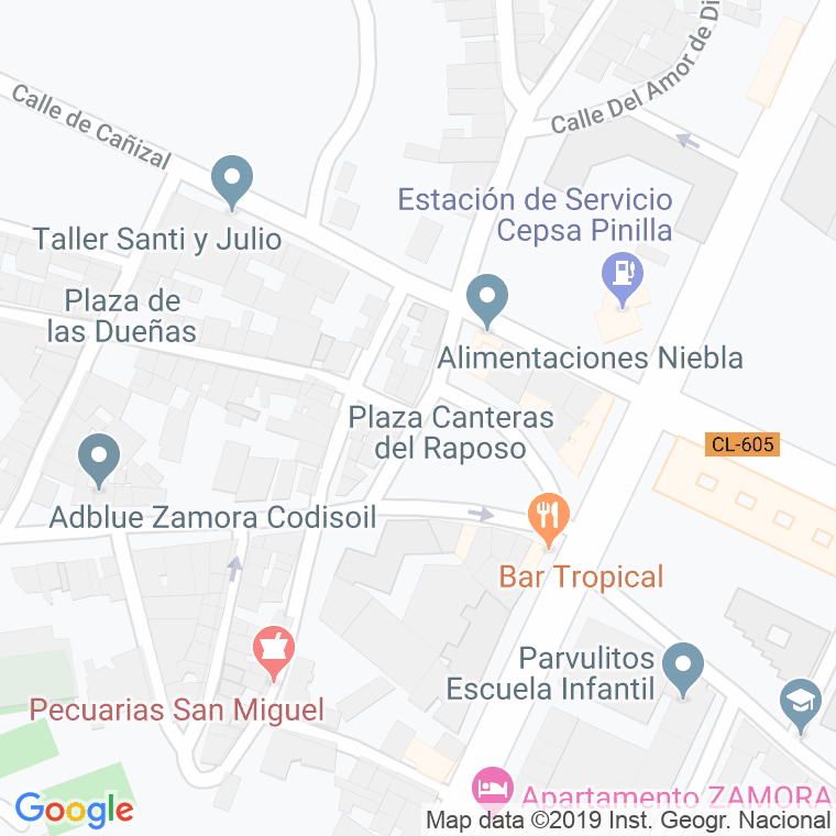 Código Postal calle Flor en Zamora