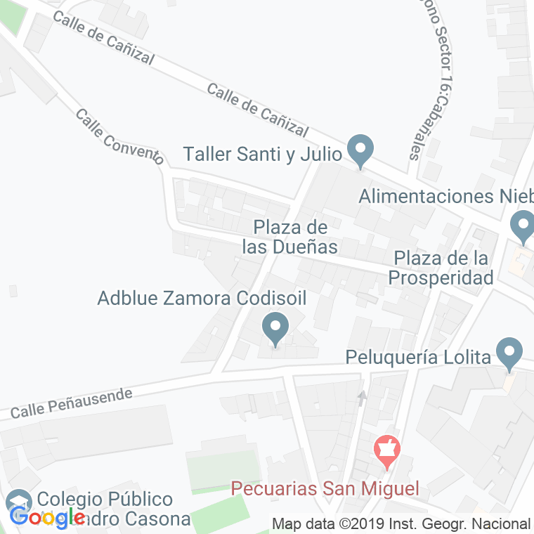 Código Postal calle San Antonio en Zamora
