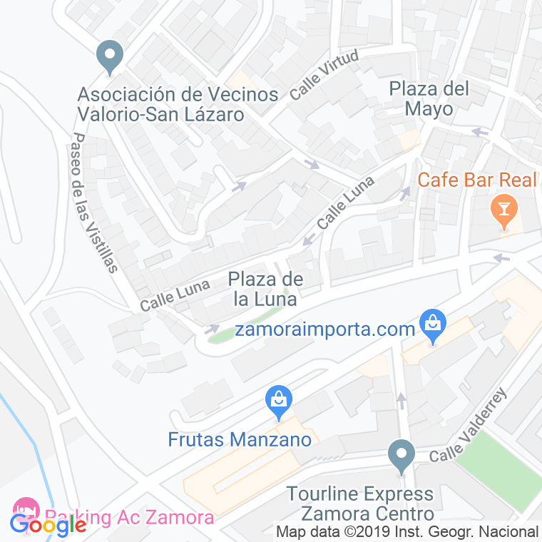 Código Postal calle Luna en Zamora