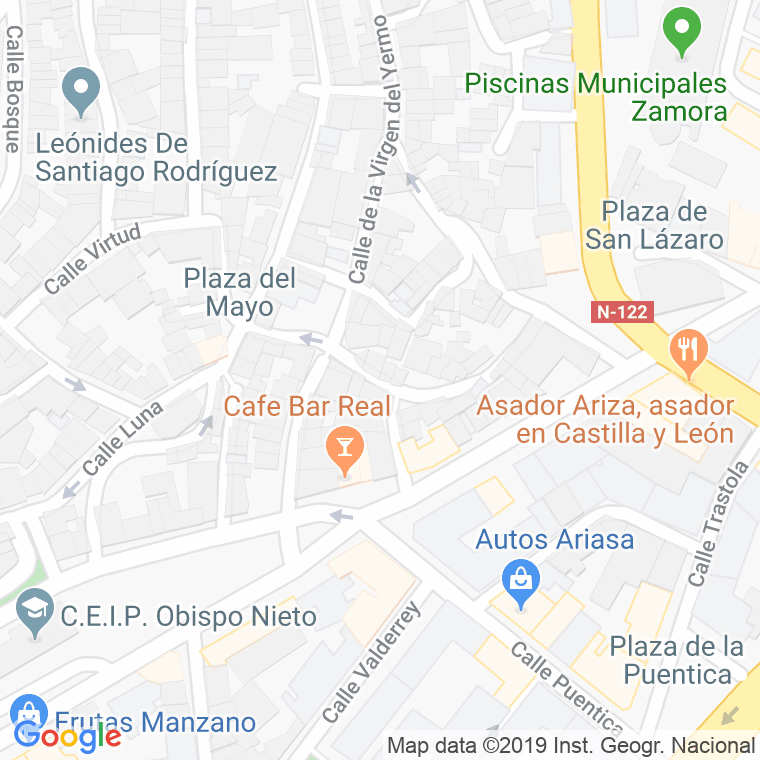 Código Postal calle Santa Agueda en Zamora