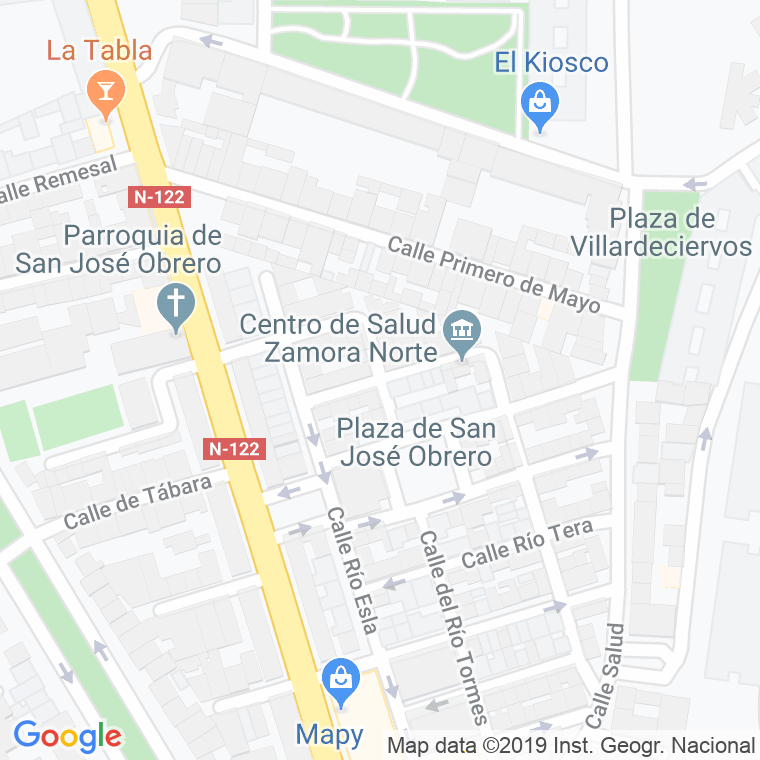Código Postal calle Rio Sequillo en Zamora