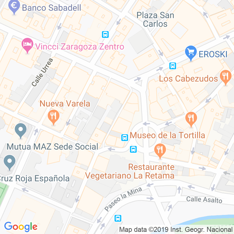 Código Postal calle Comandante Repolles en Zaragoza