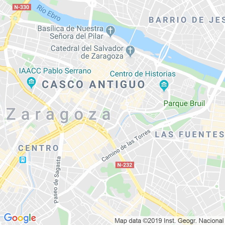 Código Postal calle España, plaza (Impares Del 5 Al Final)  (Pares Del 4 Al Final) en Zaragoza