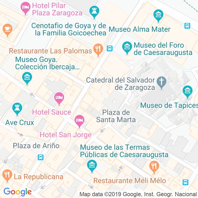 Código Postal calle Jordan De Urries en Zaragoza