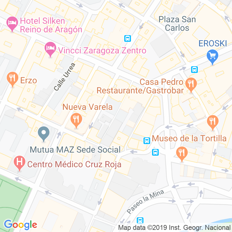 Código Postal calle Mateo Flandro en Zaragoza