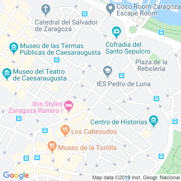 Código Postal calle Pelegrin en Zaragoza