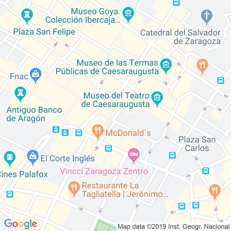 Código Postal calle San Andres en Zaragoza