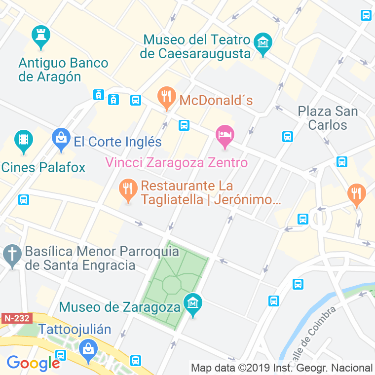 Código Postal calle San Miguel en Zaragoza