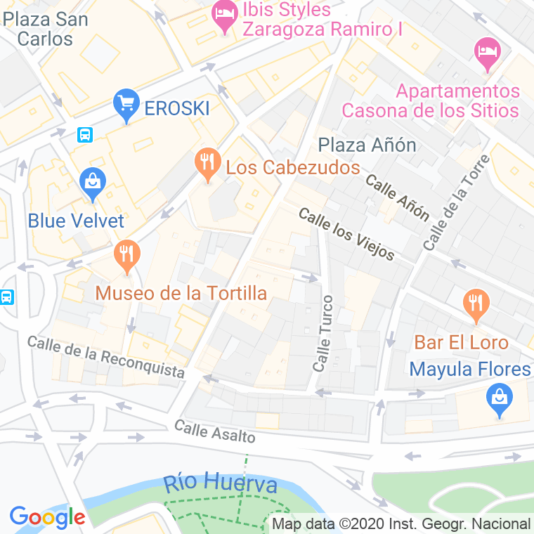 Código Postal calle Clavos en Zaragoza