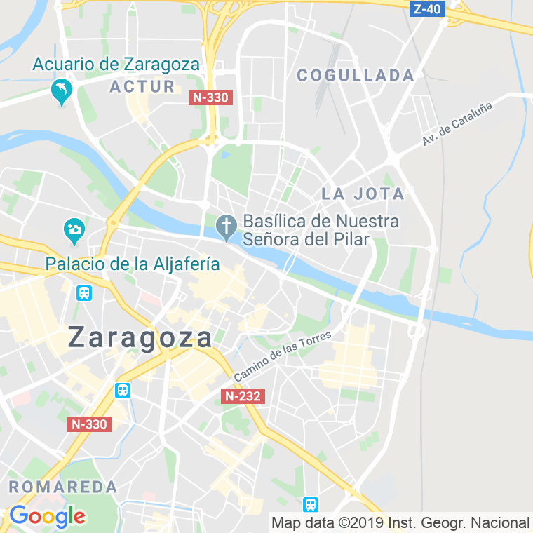 Código Postal calle Echegaray Y Caballero, paseo (Pares Del 150 Al Final) en Zaragoza