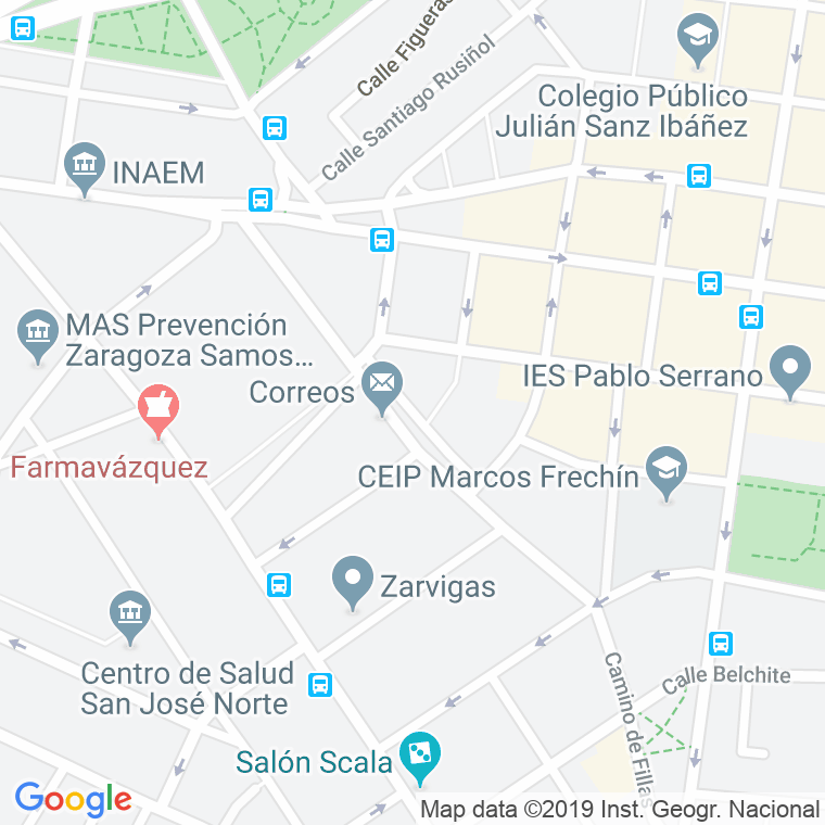 Código Postal calle Florentino Ballesteros   (Impares Del 1 Al 15) en Zaragoza