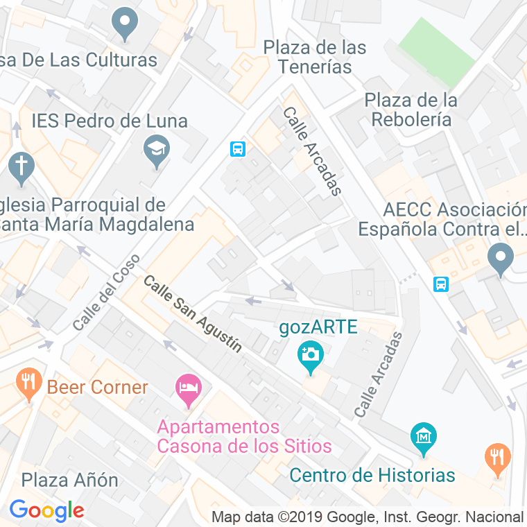 Código Postal calle Olleta en Zaragoza