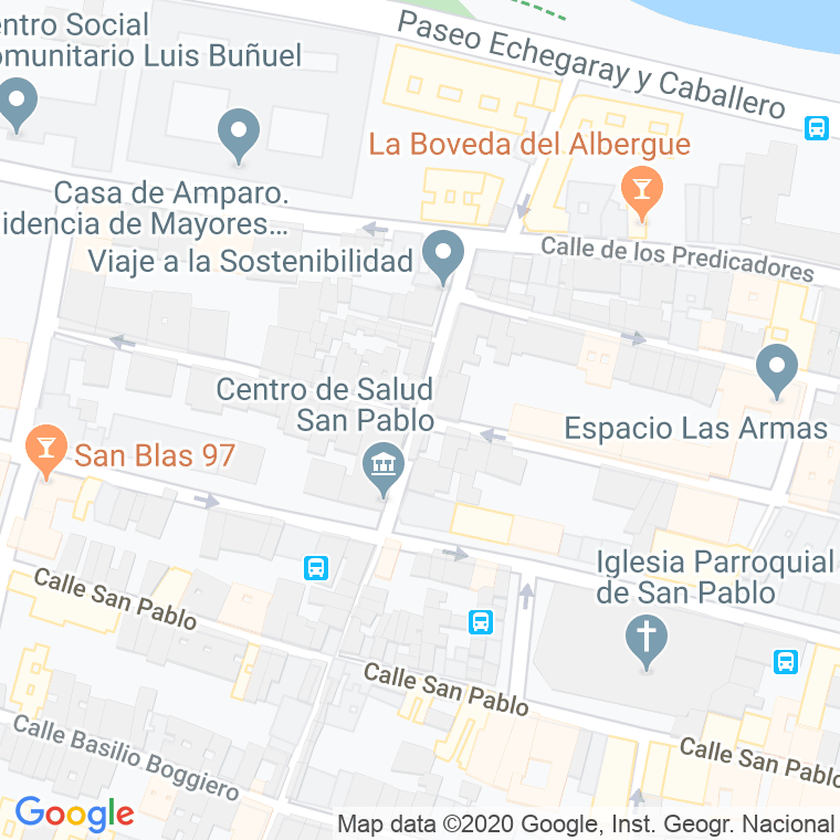 Código Postal calle Aguadores en Zaragoza