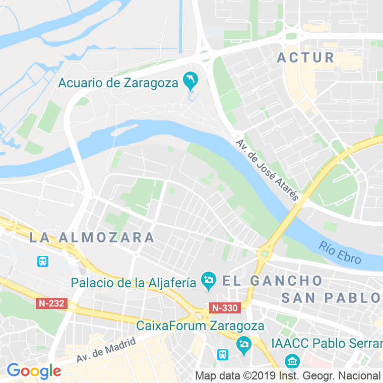 Código Postal calle Almozara, De La, avenida en Zaragoza