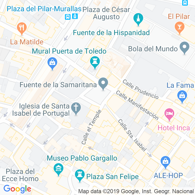 Código Postal calle Justicia, plaza en Zaragoza