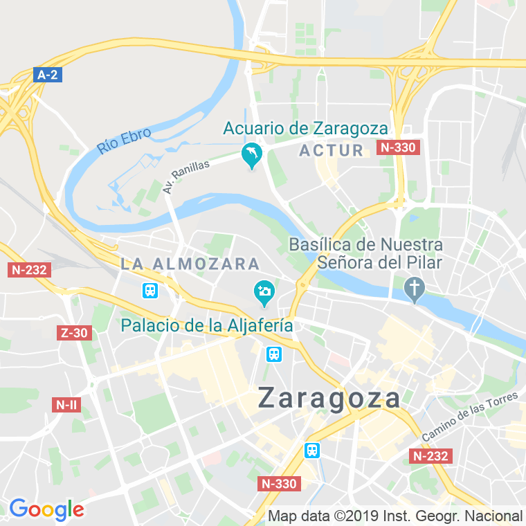 Código Postal calle "Abu Ya' Far Ahmad Al Mugtadir", De, andador en Zaragoza