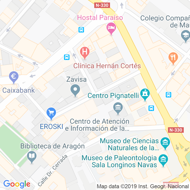 Código Postal calle Almagro en Zaragoza