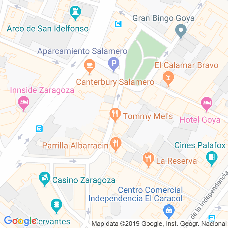 Código Postal calle Azoque en Zaragoza