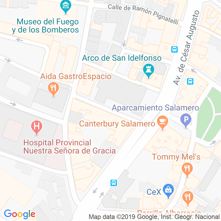 Código Postal calle Don Jose Camon Aznar en Zaragoza