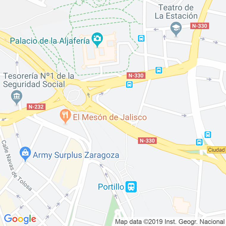 Código Postal calle Fuenterrabia en Zaragoza