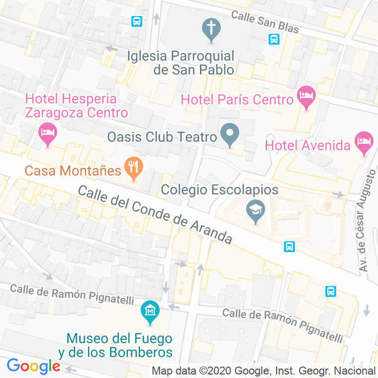 Código Postal calle Miguel De Ara   (Impares Del 25 Al Final)  (Pares Del 34 Al Final) en Zaragoza