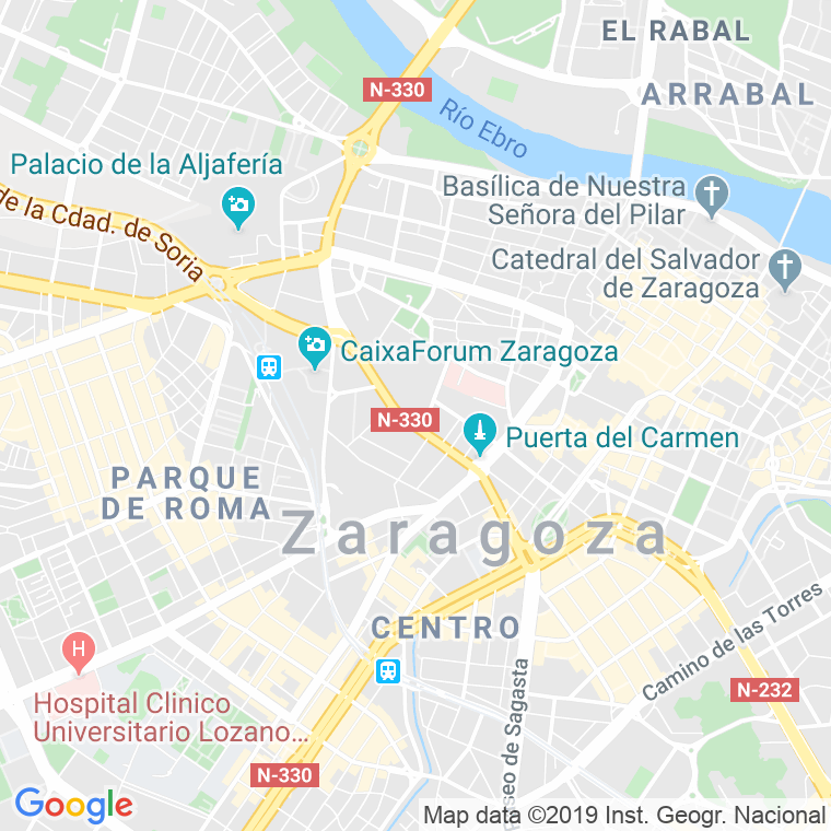 Código Postal calle Monseñor Oscar Arnulfo Romero en Zaragoza