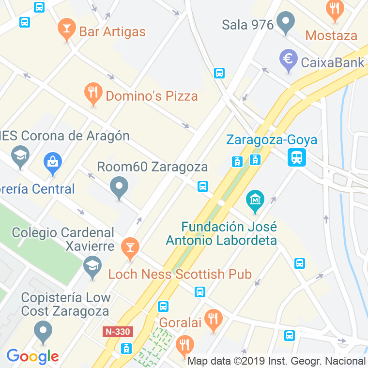 Código Postal calle Baltasar Gracian   (Impares Del 1 Al 27)  (Pares Del 2 Al Final) en Zaragoza