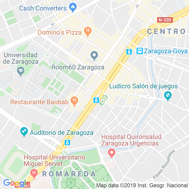 Código Postal calle Fernando El Catolico, paseo (Impares Del 1 Al Final) en Zaragoza