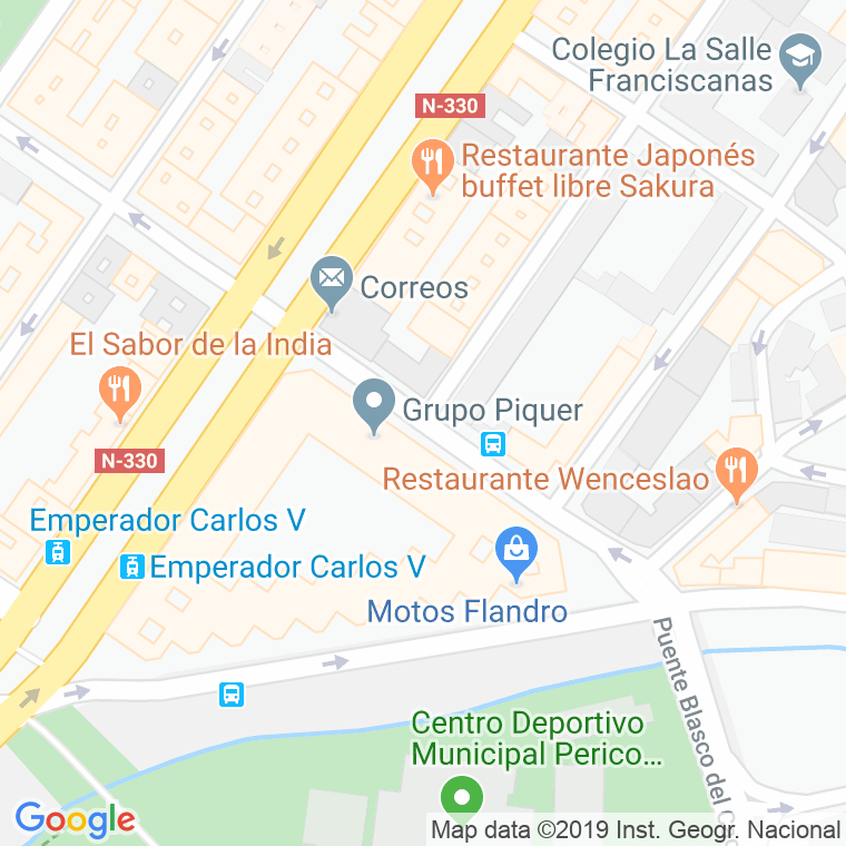 Código Postal calle Luis Vives en Zaragoza