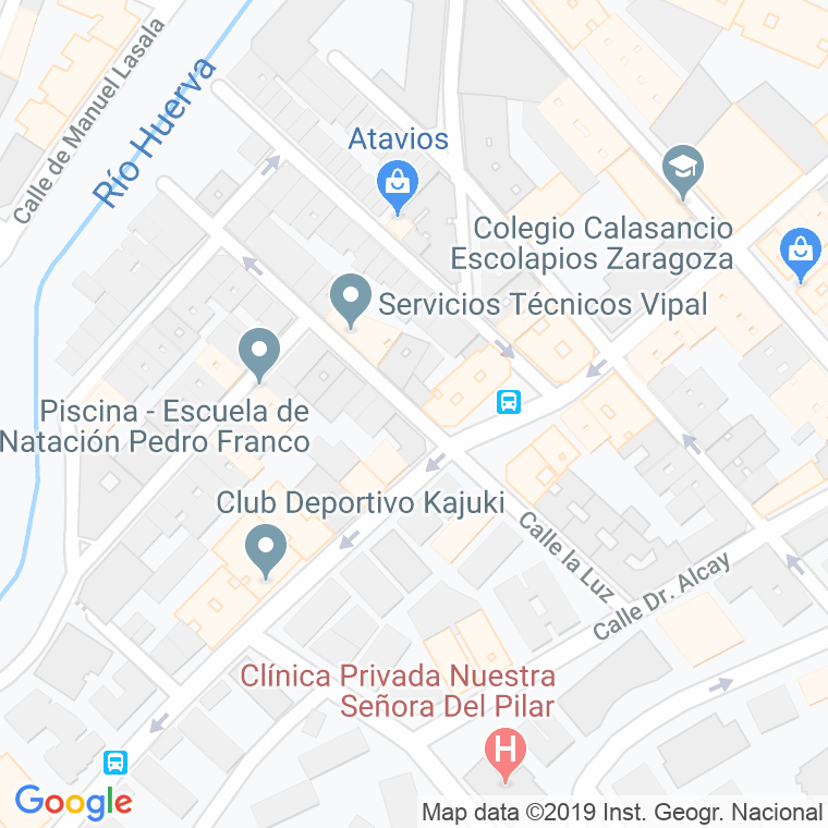 Código Postal calle Luz en Zaragoza