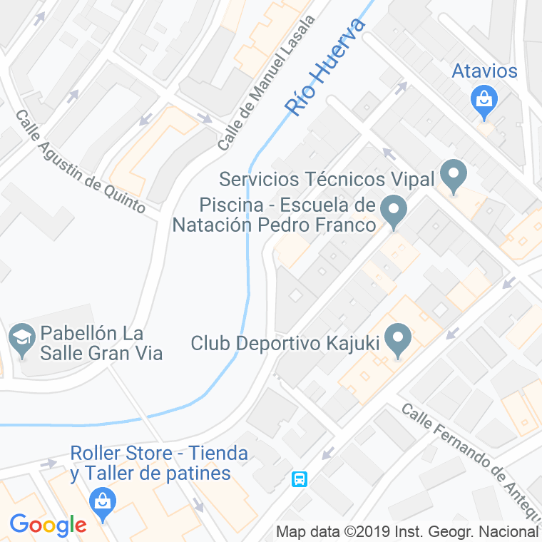 Código Postal calle Rio Huerva en Zaragoza