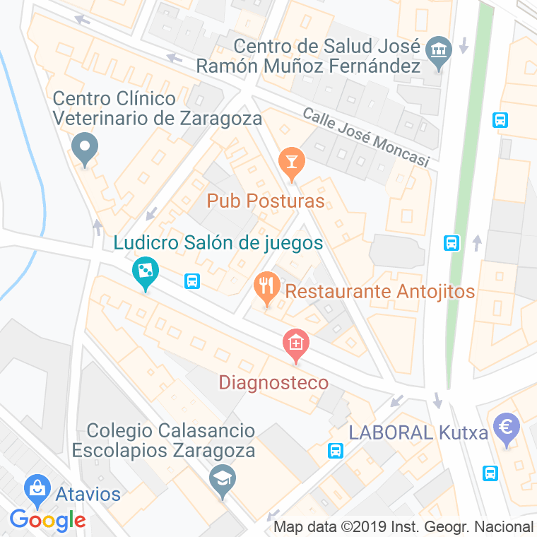 Código Postal calle Vasconia en Zaragoza
