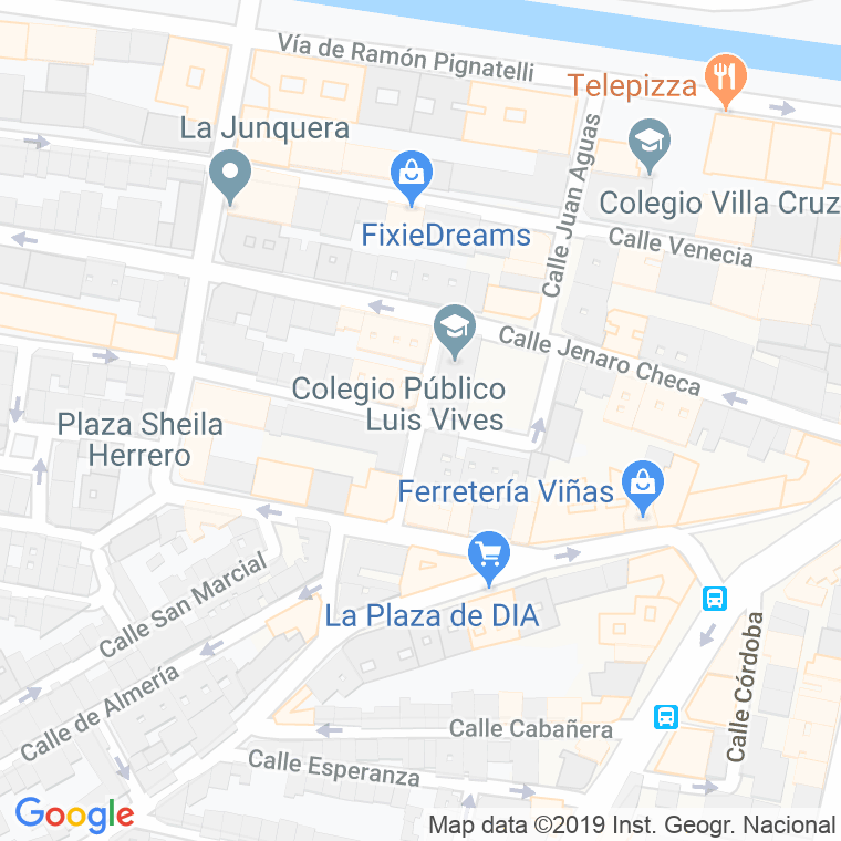 Código Postal calle Castellon De La Plana en Zaragoza
