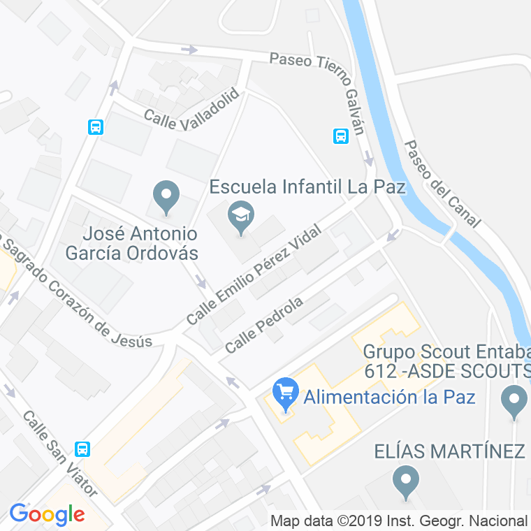 Código Postal calle Emilio Perez Vidal en Zaragoza
