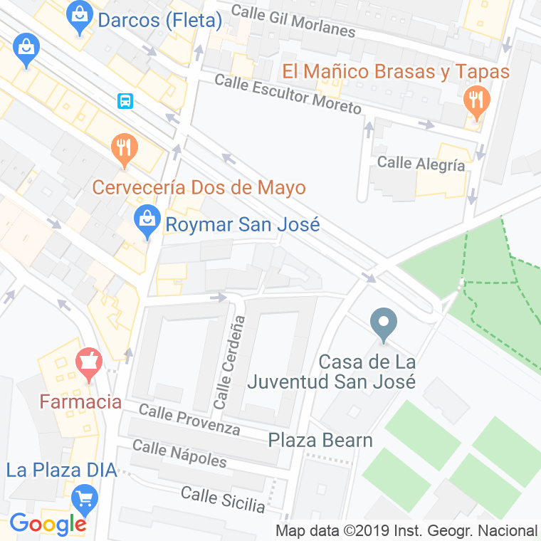 Código Postal calle Francisco Morano en Zaragoza