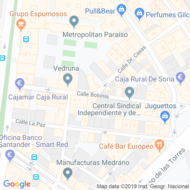 Código Postal calle Bolonia en Zaragoza