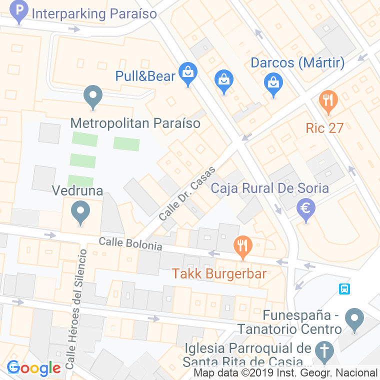 Código Postal calle Doctor Casas en Zaragoza