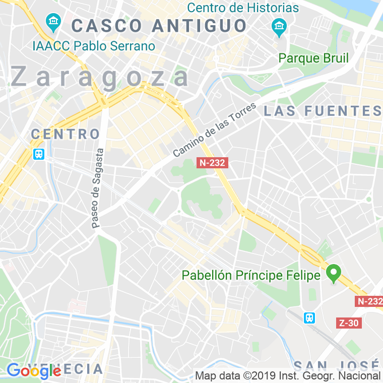 Código Postal calle Jesus Comin en Zaragoza