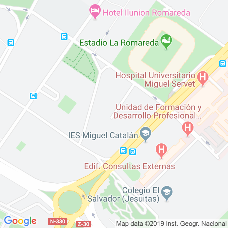 Código Postal calle Alvaro De Bazan en Zaragoza