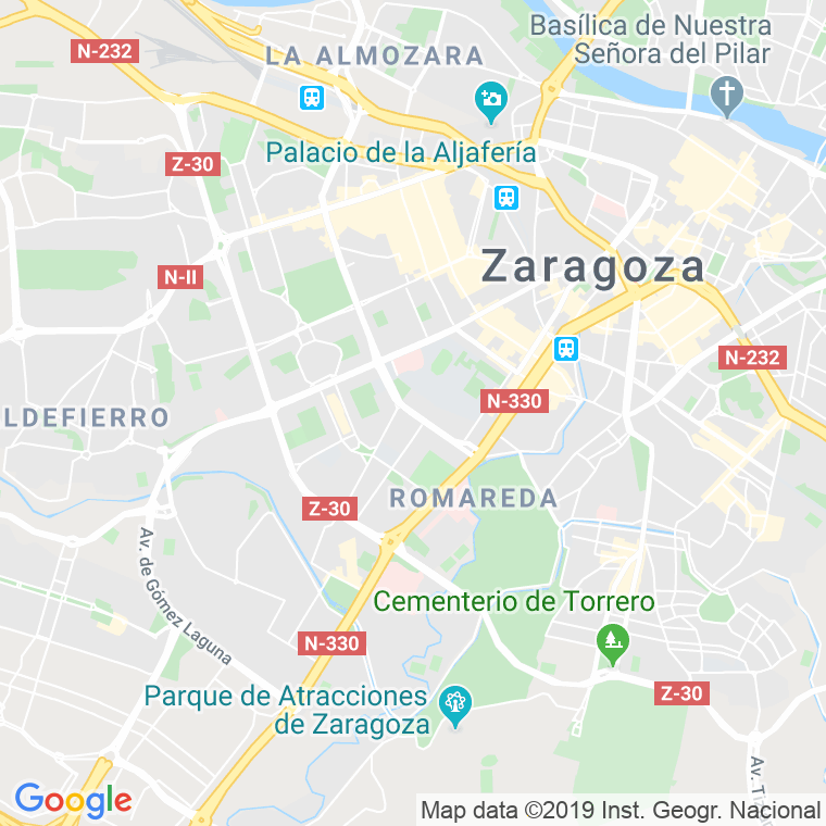 Código Postal calle Dalmau De Mur en Zaragoza