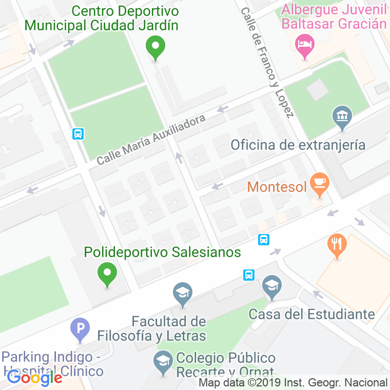 Código Postal calle Esteban Talayero en Zaragoza