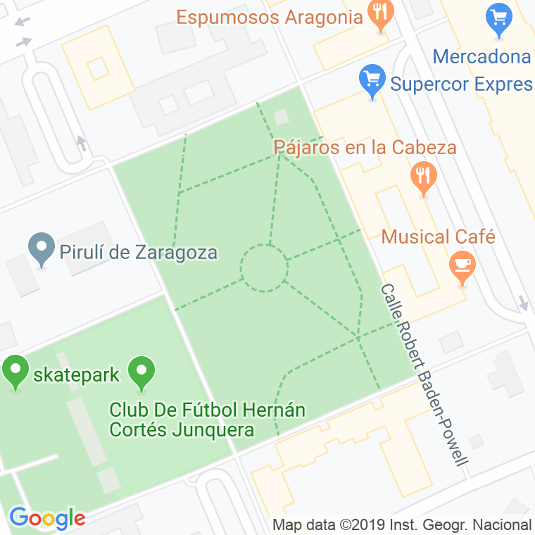 Código Postal calle Jardines De Al Andalus en Zaragoza