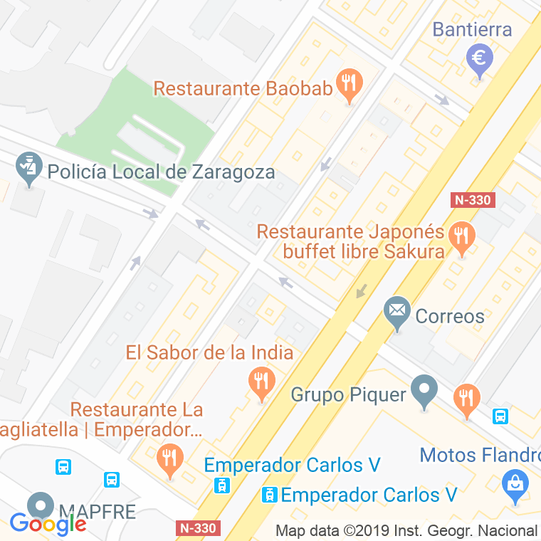 Código Postal calle Manuel Serrano Sanz en Zaragoza