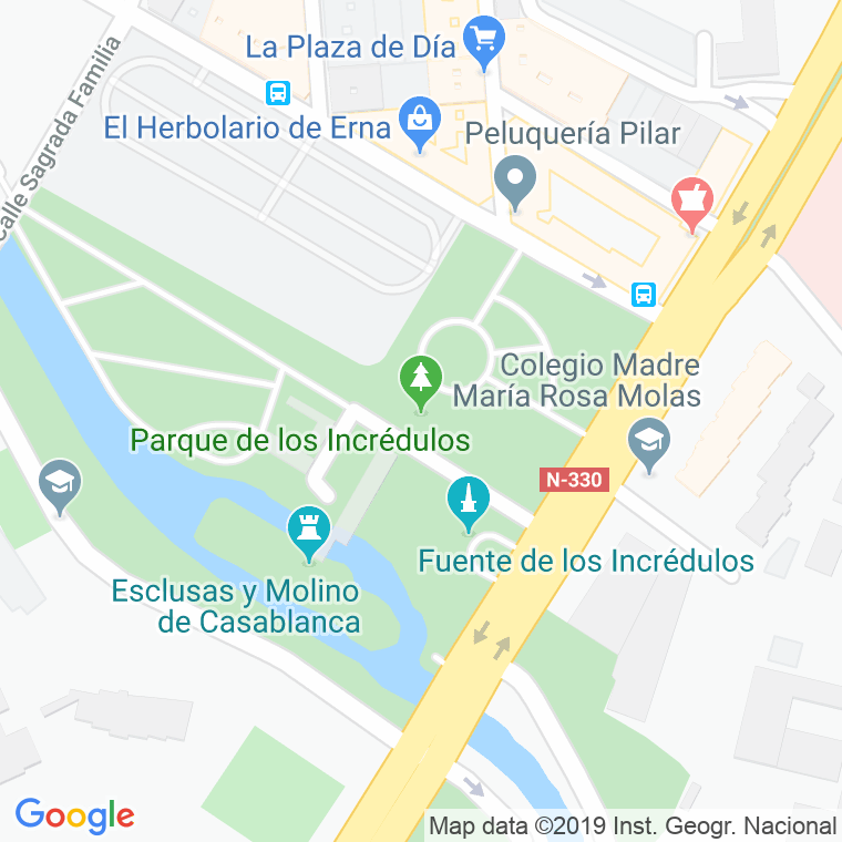 Código Postal calle Parque Los Incredulos en Zaragoza