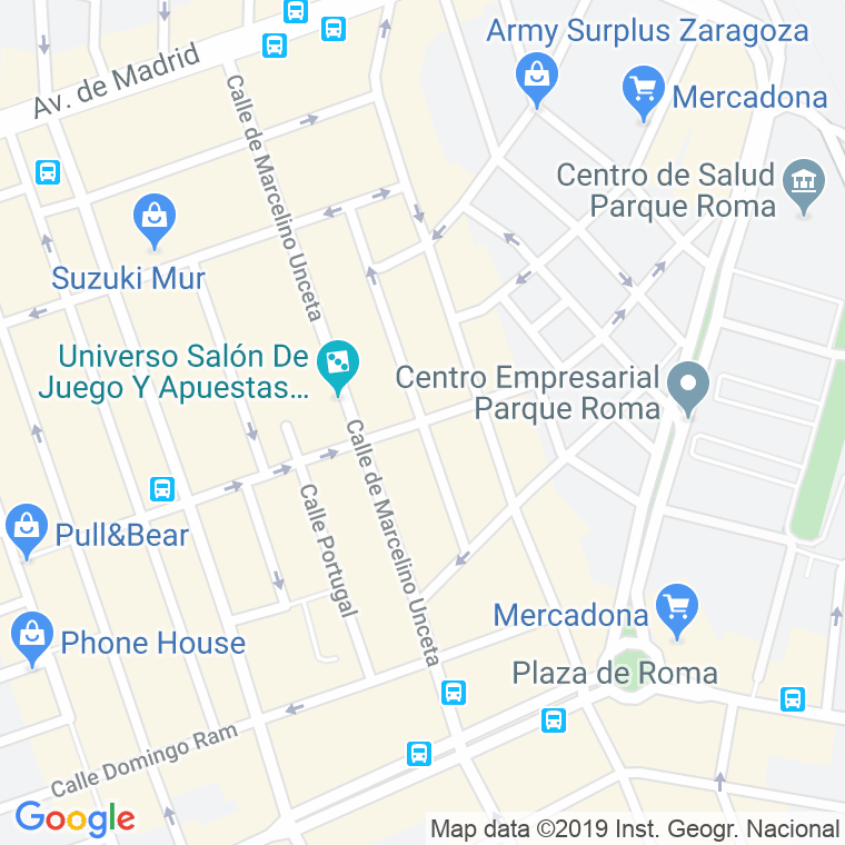 Código Postal calle Bolivia en Zaragoza