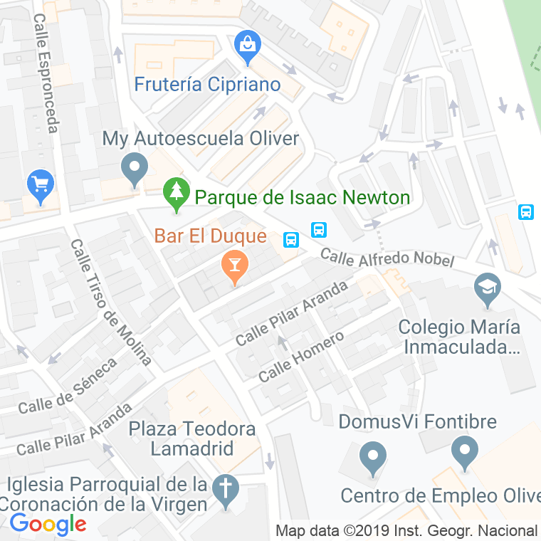 Código Postal calle Lucio Anneo Seneca en Zaragoza