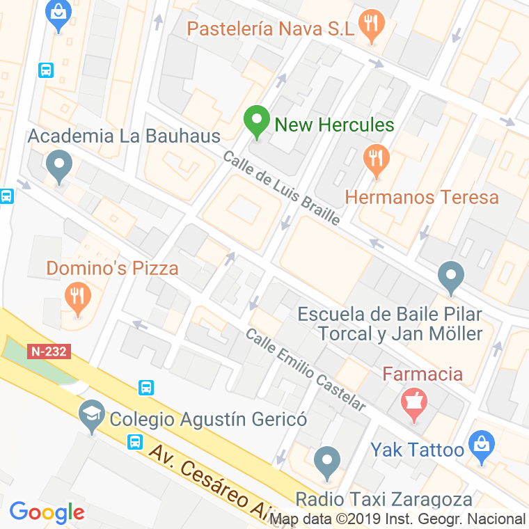 Código Postal calle Antonio Maura en Zaragoza