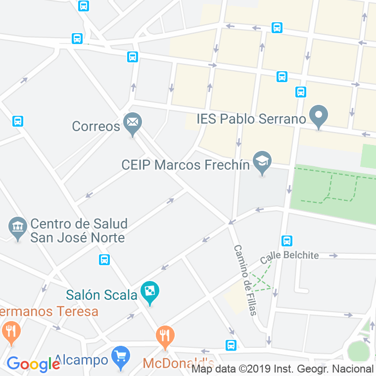 Código Postal calle Minas en Zaragoza