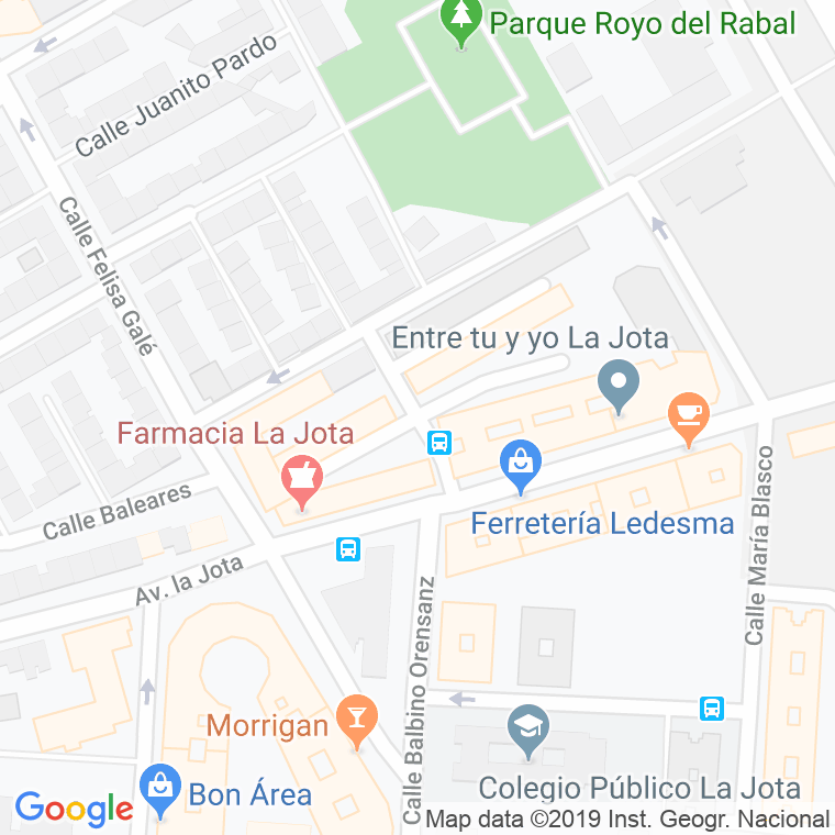 Código Postal calle Ambrosio Del Ruste en Zaragoza