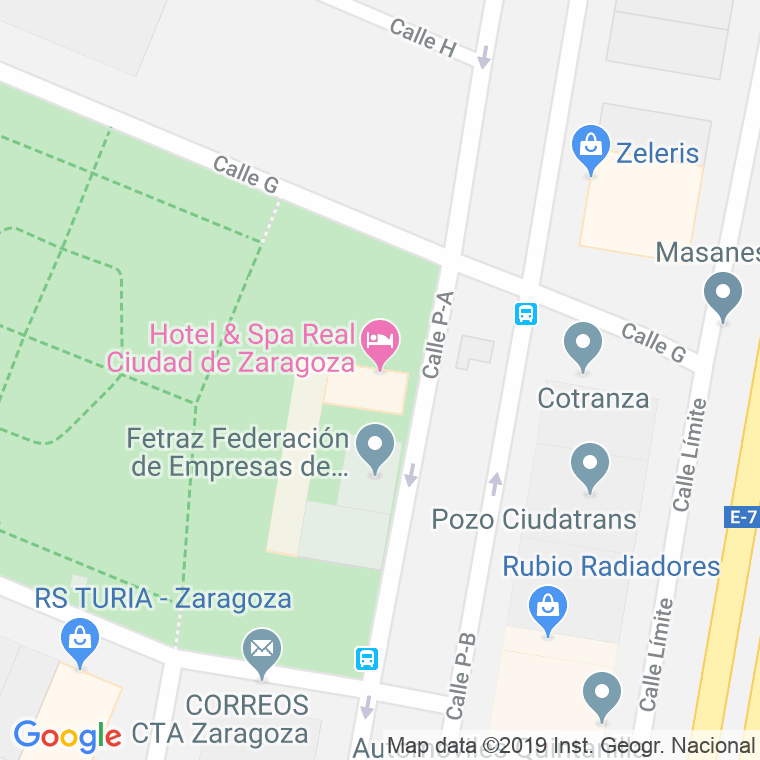 Código Postal calle Ciudad Real en Zaragoza